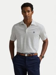 Polo Ralph Lauren Polo 710969622001 Biały Slim Fit. Białe koszulki polo Polo Ralph Lauren, l, bez wzorów, z bawełny, bez kołnierzyka, bez ramiączek. Za 489.99 zł.
