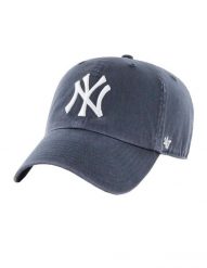 Czapka z daszkiem dla dorosłych 47 New York Yankees Clean Up Cap. Niebieskie czapki z daszkiem 47 Brand, bez wzorów, z bawełny. Za 109.99 zł.