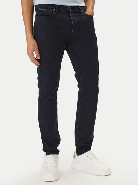 Calvin Klein Jeansy LV04RF930G Czarny Slim Taper Fit. Czarne jeansy CALVIN KLEIN, m. Za 489.99 zł.