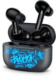 BUXTON BTW4600 - Słuchawki Bluetooth douszne szare. Szare słuchawki bezprzewodowe Buxton. Za 99.99 zł.
