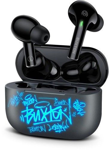 BUXTON BTW4600 - Słuchawki Bluetooth douszne szare. Szare słuchawki bezprzewodowe Buxton. Za 99.99 zł.