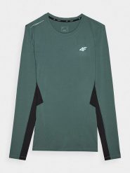 4F Koszulka sportowa w kolorze zielonym rozmiar: XL. Zielone t-shirty sportowe 4F, bez wzorów, z materiału, bez ramiączek, outdoorowe. Za 91.99 zł.