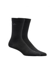 Craft Wool Liner Sock 2-pack cienkie ocieplane skarpety z wełny – Black. Czarne skarpety Craft, bez wzorów, z wełny. Za 145.25 zł.