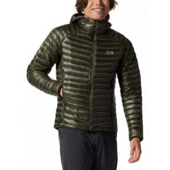 Kurtka puchowa męska Mountain Hardwear Ghost Whisperer/2 Hoody. Zielone kurtki narciarskie i snowboardowe MOUNTAIN HARDWEAR, m, bez wzorów, z puchu, narciarskie. Za 1,567.15 zł.
