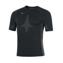 Koszulka termoaktywna Mizuno Team Underwear. Czarne bielizna termoaktywna Mizuno, xl, bez wzorów, z materiału, bez ramiączek, do biegania. Za 163.25 zł.