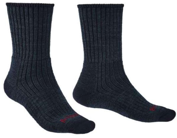 BRIDGEDALE Skarpety męskie HIKE MID MERINO C-L (44-47)-Granatowy. Niebieskie skarpetki sportowe Bridgedale, bez wzorów, z elastanu. Za 82.85 zł.