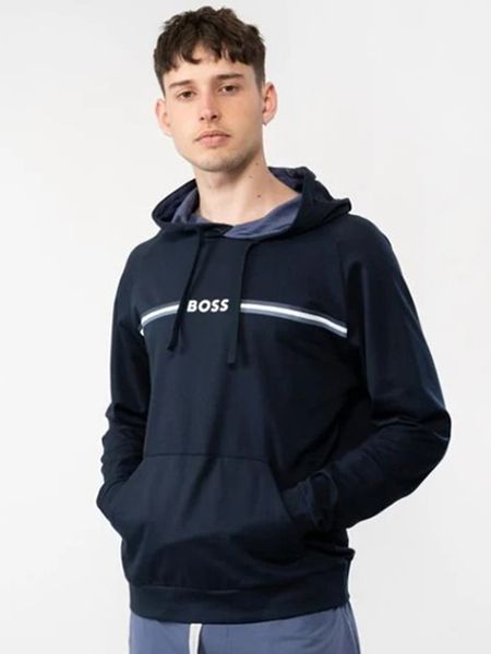 Hugo Boss Underwear Bluza w kolorze granatowym rozmiar: S. Niebieskie bluzy Hugo Boss Underwear, s, bez wzorów, z bawełny, z kapturem. Za 272.45 zł.