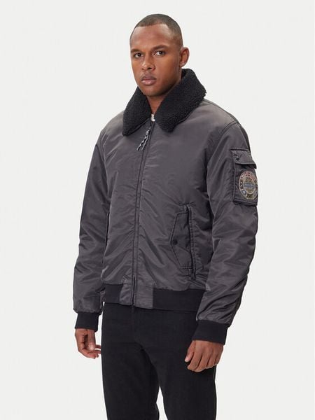Napapijri Kurtka bomber A-Nemes NP0A891X Czarny Regular Fit. Czarne kurtki Napapijri, m, bez wzorów, z syntetyku, bez kaptura. Za 1,319.00 zł.