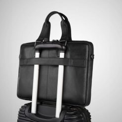 Torba męska na laptopa na ramię i do ręki skórzana czarna Paolo Peruzzi AL-09-BL. Czarne torby na laptopa . Za 369.00 zł.