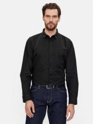 Calvin Klein Koszula Oxford K10K112155 Czarny Regular Fit. Czarne koszule CALVIN KLEIN, m, bez wzorów, z bawełny, bez kołnierzyka, bez ramiączek. Za 269.99 zł.