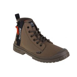 Buty sportowe Sneakersy unisex, Palladium SP20 Unzipped. Zielone buty sportowe casual Palladium, bez wzorów, bez zapięcia. Za 359.99 zł.