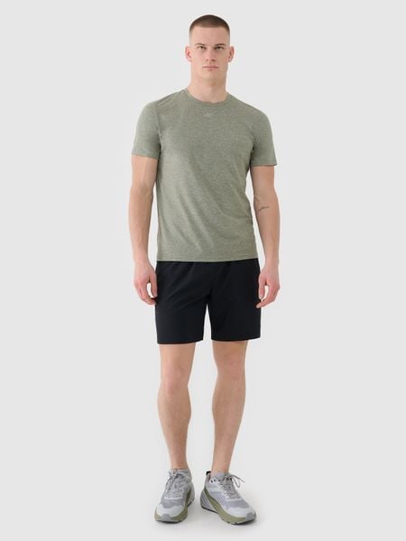 4F Spodenki treningowe szybkoschnące męskie - czarne XL. Czarne krótkie spodenki sportowe 4F, l, bez wzorów, z dzianiny. Za 99.99 zł.