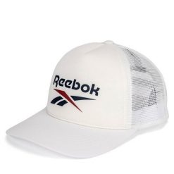 Czapka z daszkiem Reebok. Białe czapki z daszkiem Reebok, bez wzorów. Za 89.99 zł.