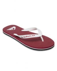 Klapki dla Mężczyzn MOLOKAI CORE Czerwony. Czerwone klapki Quiksilver, z gumy. Za 84.99 zł.