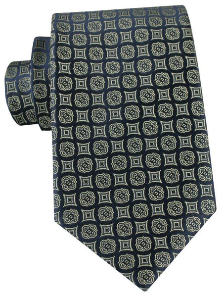 Męski Krawat - Granatowy w Jasne Grochy - Angelo di Monti. Niebieskie krawaty i muchy Angelo di Monti, bez wzorów, z tkaniny. Za 49.99 zł.