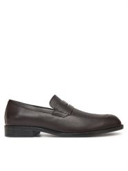 BOSS Półbuty 50541717 Brązowy. Brązowe eleganckie półbuty Boss, bez wzorów, ze skóry, bez obcasa, bez zapięcia. Za 509.99 zł.