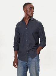 Guess Koszula M5BH26 W1961 Niebieski Regular Fit. Niebieskie koszule Guess, m, z aplikacjami, z bawełny, bez kołnierzyka, bez ramiączek. Za 399.99 zł.