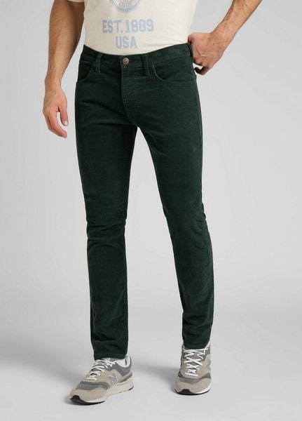 LEE DAREN ZIP FLY MĘSKIE SPODNIE SZTRUKSOWE KELP L707AXIN 112322198. Spodnie materiałowe Lee, l, bez wzorów, z materiału. Za 199.99 zł.