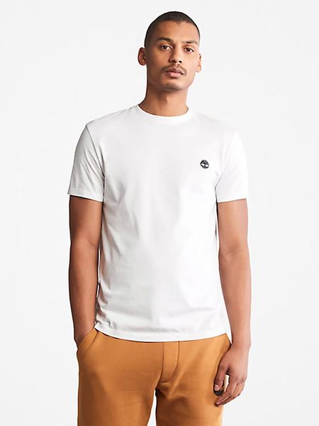 Timberland Koszulka w kolorze białym rozmiar: M. Białe bezrękawniki Timberland, m, bez wzorów, z bawełny, bez kołnierzyka, bez ramiączek. Za 83.62 zł.