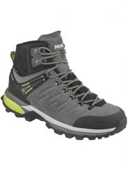 Buty trekkingowe męskie MEINDL Milford GTX z membraną Gore-tex. Szare buty turystyczne MEINDL, bez wzorów, z gore-texu, bez zapięcia, wspinaczkowe, gore-tex. Za 1,149.90 zł.