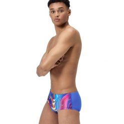 Bokserki kąpielowe męskie Speedo Club Training Placement Brief. Niebieskie kąpielówki Speedo, m, bez wzorów. Za 139.99 zł.