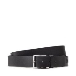 Pasek BOSS. Czarne paski Boss, bez wzorów. Za 449.99 zł.