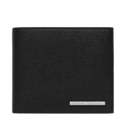 Portfel Armani Exchange. Czarne portfele Armani Exchange, bez wzorów. Za 319.99 zł.