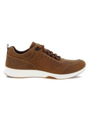 Ecco Skórzane sneakersy w kolorze jasnobrązowym rozmiar: 44. Brązowe buty sportowe casual ecco, bez wzorów, bez zapięcia. Za 291.93 zł.