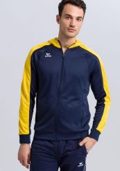 Kurtka treningowa Erima Liga 2.0 avec capuche. Niebieskie kurtki Erima, xl, bez wzorów, z materiału, z kapturem. Za 149.30 zł.