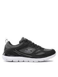 Skechers Sneakersy South Rim 52812/BKW Czarny. Czarne buty sportowe casual Skechers, bez wzorów, z materiału, bez zapięcia. Za 168.00 zł.