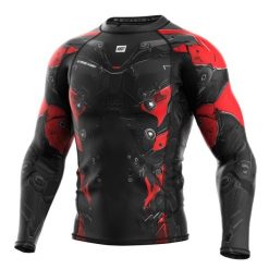 Koszulka sportowa męska Rashguard do MMA EXTREME HOBBY IRON FORCE. Czerwone bielizna termoaktywna EXTREME HOBBY, m, bez wzorów, z bawełny, bez ramiączek, na fitness i siłownię. Za 209.00 zł.