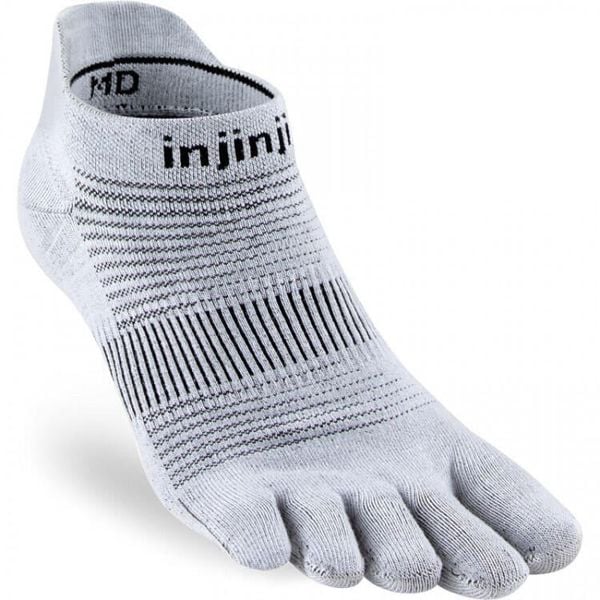 Skarpetki Injinji Lightweight No-Show. Szare skarpety Injinji, bez wzorów. Za 108.00 zł.
