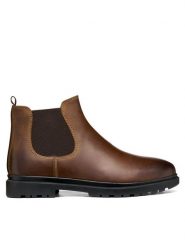 Geox Sztyblety U Andalo U16DDA 00045 C2Q6K Brązowy. Brązowe sztyblety Geox, bez wzorów, ze skóry, bez obcasa, bez zapięcia. Za 549.99 zł.