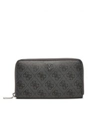 Guess Duży Portfel Męski SMLYLL LEA28 Czarny. Czarne portfele Guess, z aplikacjami, ze skóry. Za 299.99 zł.