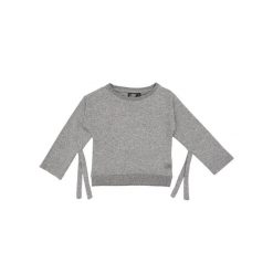 Bluza na co dzień na siłownię. Szare bluzy LEONE 1947 APPAREL, bez wzorów, z bawełny, bez kaptura. Za 63.11 zł.