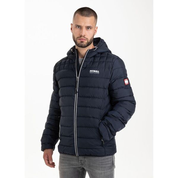 Kurtka zimowa męska Pitbull z kapturem Seacoast II. Niebieskie kurtki PITBULL, na zimę, m, bez wzorów, z kapturem. Za 379.00 zł.