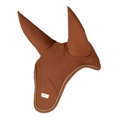 Czapka z muchą dla koni Horka Deluxe. Brązowe krawaty i muchy HORKA, bez wzorów, z tkaniny. Za 177.50 zł.