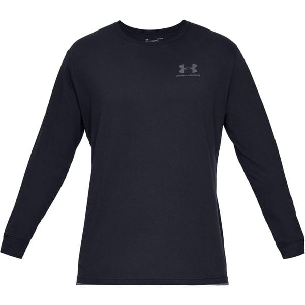 Koszulka z długim rękawem Under Armour Sportstyle Left Chest. Czarne bluzy Under Armour, xl, bez wzorów, bez kaptura. Za 169.00 zł.
