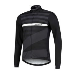 Zimowa kurtka softshell Stripe. Białe kurtki Rogelli, na zimę, m, bez wzorów, z softshellu, bez kaptura. Za 220.00 zł.