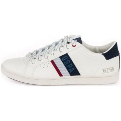 U.S. Polo Assn. Tenisówki Męskie Icon 46 Białe. Białe trampki U.S. Polo Assn., m, bez wzorów, bez zapięcia. Za 369.00 zł.