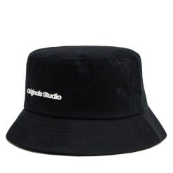 Kapelusz Jack&Jones. Czarne kapelusze Jack&Jones, bez wzorów. Za 49.99 zł.