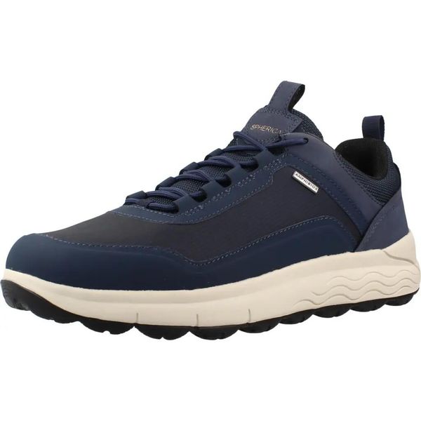 Buty GEOX U56FDA 0FU9J U SPHERICA Niebieski. Niebieskie buty turystyczne Geox, bez wzorów, z syntetyku, bez zapięcia, na fitness i siłownię. Za 577.99 zł.