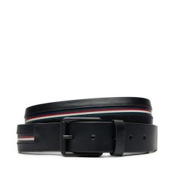 Pasek Męski Tommy Hilfiger. Czarne paski Tommy Hilfiger, bez wzorów, casualowe. Za 159.99 zł.