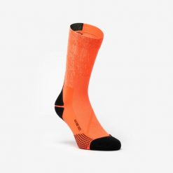 Skarpetki do biegania Kiprun Run 900 wysokie grube Replika Obvious. Brązowe skarpety KIPRUN, bez wzorów, z dzianiny. Za 44.99 zł.