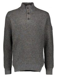 Petrol Industries Sweter w kolorze szarym rozmiar: XL. Szare swetry nierozpinane Petrol Industries, xl, bez wzorów, z bawełny, bez kołnierzyka, bez ramiączek. Za 154.95 zł.