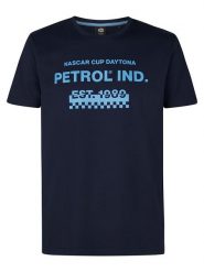 Petrol Koszulka w kolorze granatowym rozmiar: L. Niebieskie bezrękawniki Petrol, l, bez wzorów, z bawełny, bez kołnierzyka, bez ramiączek. Za 75.16 zł.