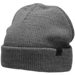 Czapka męska 4F średni. Szare czapki zimowe 4F, z aplikacjami, z dzianiny. Za 41.99 zł.