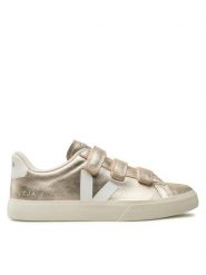 Veja Sneakersy VEJA-Recife Logo Chromefree Złoty. Żółte buty sportowe casual Veja, bez wzorów, ze skóry, bez zapięcia. Za 559.99 zł.
