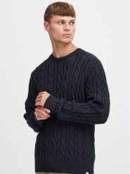 Solid Sweter 21107899 Granatowy Regular Fit. Niebieskie swetry rozpinane Solid, m, bez wzorów, z bawełny, bez kołnierzyka, bez ramiączek. Za 149.99 zł.