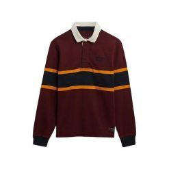 Koszulka polo Vintage Athletic Superdry. Czerwone koszulki polo sportowe Superdry, m, bez wzorów, bez kołnierzyka, bez ramiączek. Za 331.75 zł.